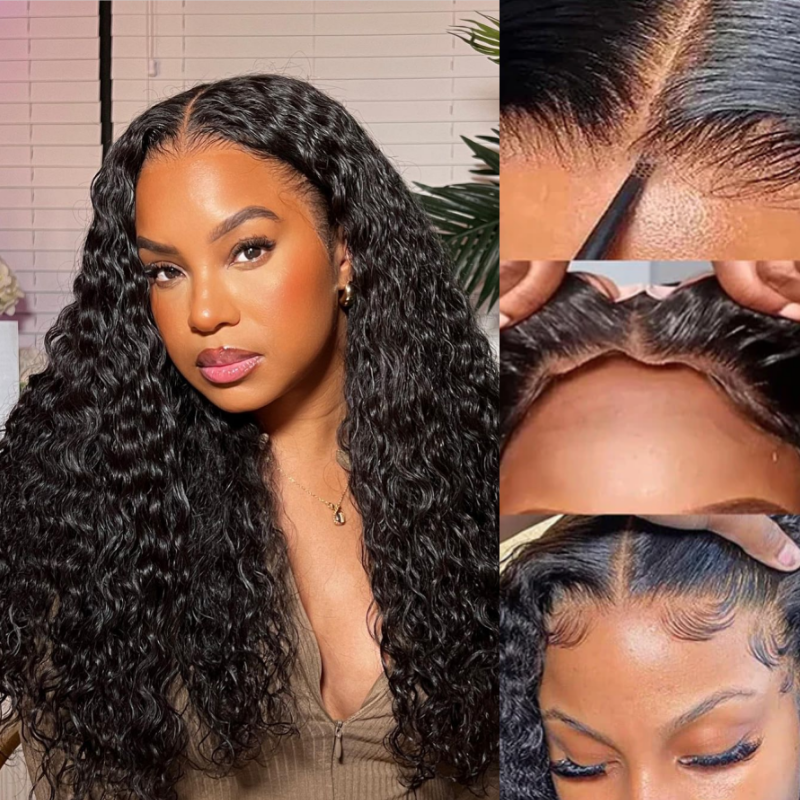 Beginner Friendly 4x4 Closure Human Hair Wig Deep Curly Style – Lush Wig