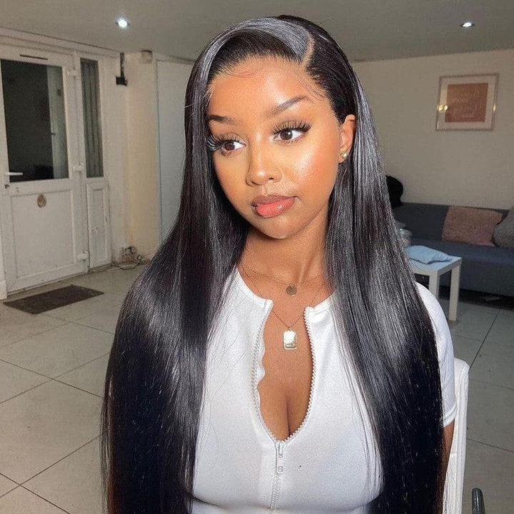 ALIGLOSSY Pre-Everything Pre Cut Plucked Bleached 7x5 Glueless Wear Go 180% HD Lace Closure Wigs