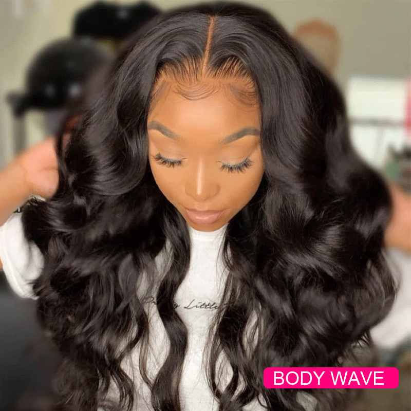 28"=$188.88 ALIGLOSSY 180% 13x4 HD Transparent Straight Body Loose Deep Water Wave Virgin Human Hair Wigs