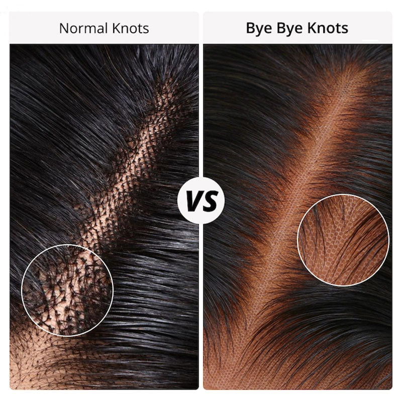 ALIGLOSSY Bye Bye Knots Glueless Wear Go 5x5 4x4 Pre Cut Lace Wig P4/27 Highlight Body Wave HD Lace Closure Wig Beginner Friendly