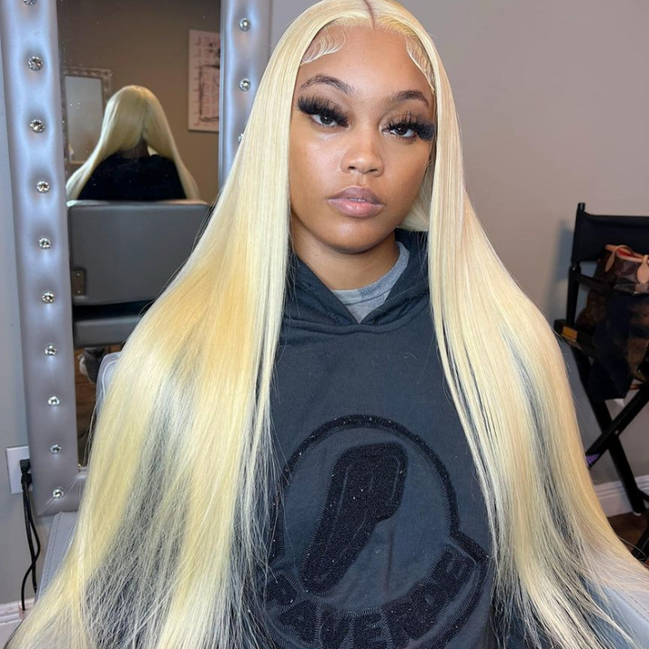 Aliglossy 613 Blonde 13 * 4  Lace Front Wig 13 by 4 13 by 6 Straight Body Wave Deep Wave Virgin Human Hair Wigs