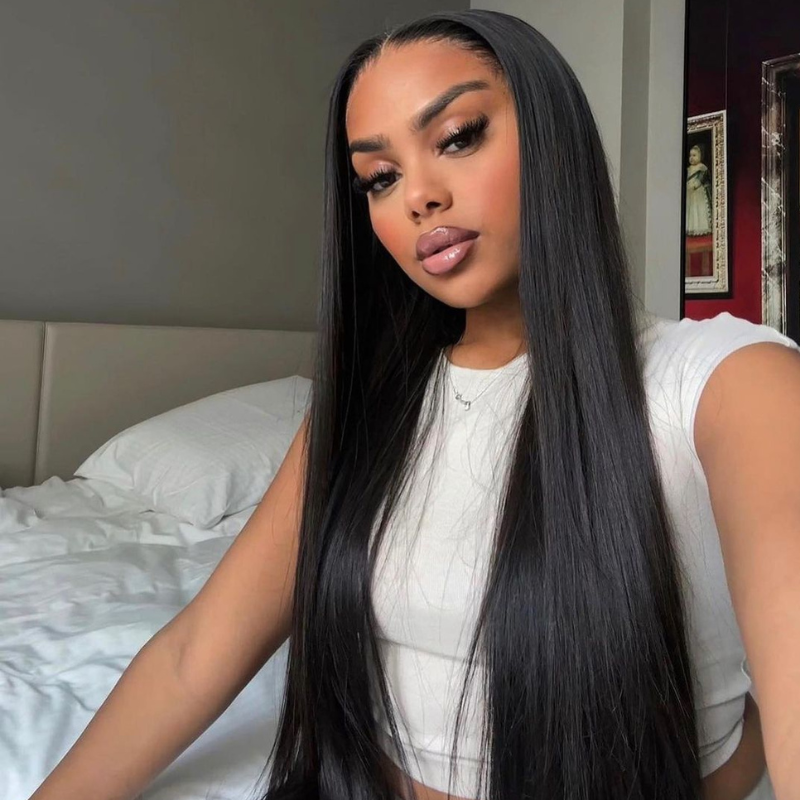 ALIGLOSSY 13 by 4 13 by 6 HD Lace Frontal Straight Human Hair Wigs