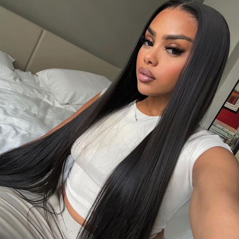 ALIGLOSSY 13 by 4 13 by 6 HD Lace Frontal Straight Human Hair Wigs