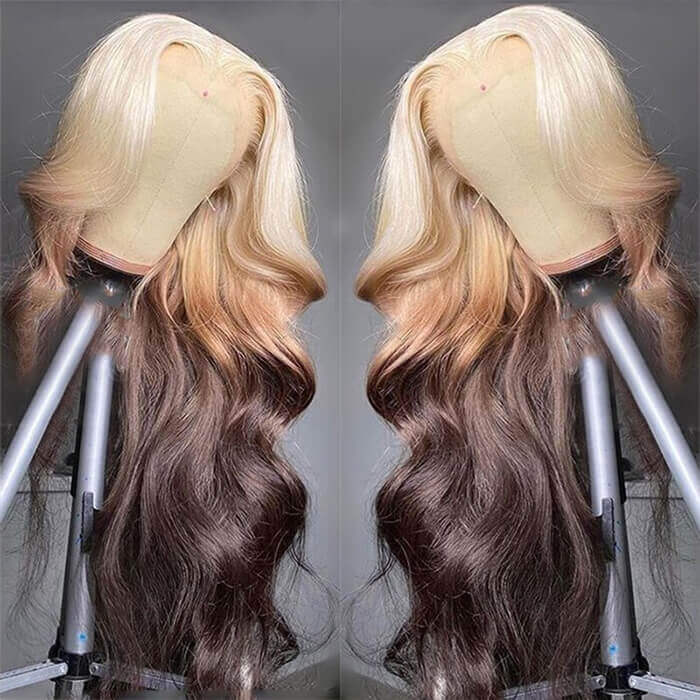 3 tone ombre outlet human hair wig