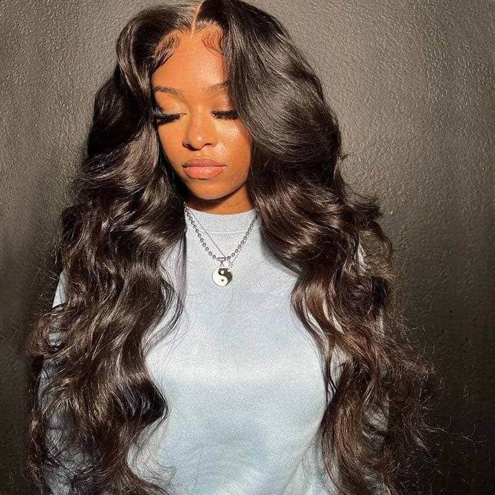 Aliglossy 13 by 4 13 by 6 HD Lace Frontal Body Wave Wig 13 * 4 13 * 6 Human Hair Wigs