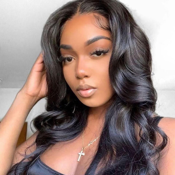 ALIGLOSSY 200 250 Density 13x6 HD Lace Front Body Wave Human Hair Wigs