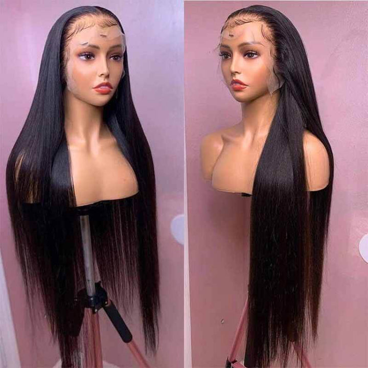 ALIGLOSSY 13 by 4 13 by 6 HD Lace Frontal Straight Human Hair Wigs