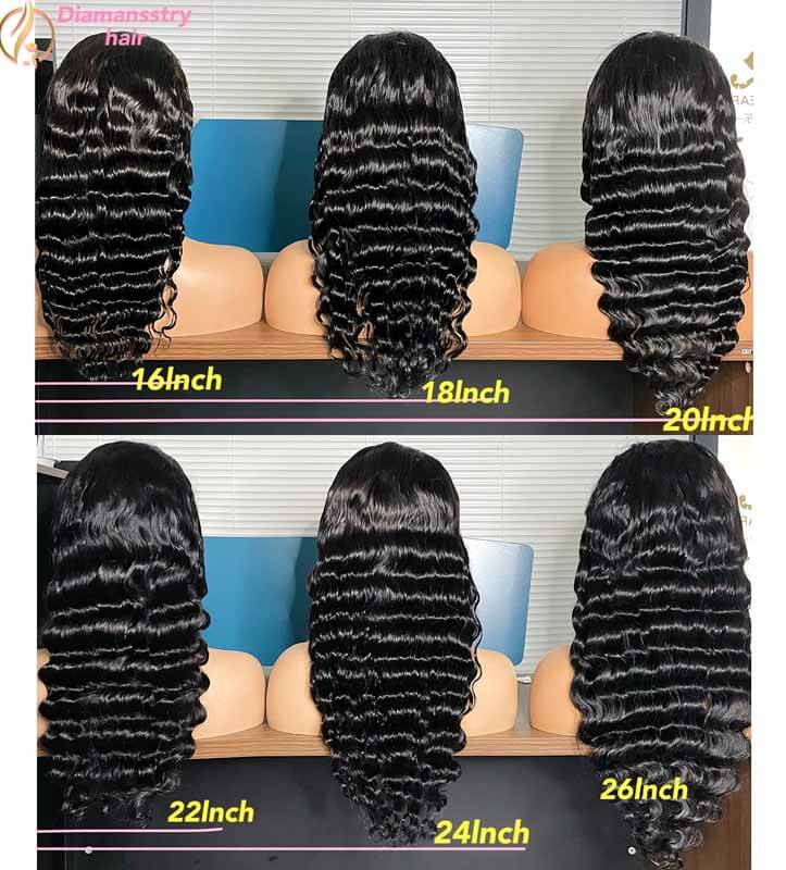ALIGLOSSY 200% 250% Density Loose Wave 13x4 HD Transparent Lace Wig