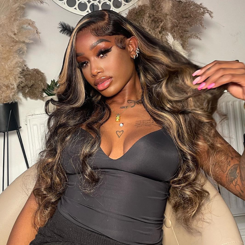 24"=$119 (With Code : AL10) ALIGLOSSY 13x4 #4 Brown 13x6 P1B/30 Lace Front Body Wave Wigs